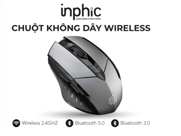 Chuột Bluetooth, Chuột không dây Bluetooth có thể sạc lại đa thiết bị , Chuột di động công thái học 1600DPI cho Máy tính xách tay PC, Android, Windows Mac OS