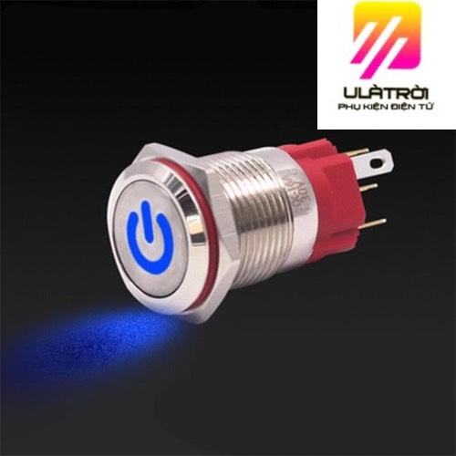 Nút nhấn nguồn 12mm , nút nhấn giữ có đèn LED 5 - 24VDC