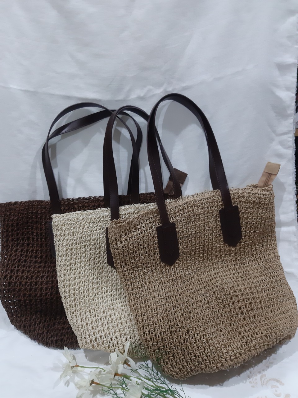 Túi Cói Đeo Vai Phong Cách Vintage Sành Điệu , Chiều dài : 35cm, Chiều rộng 40cm, Chiều dài quai 25 cm HÌNH SHOP TỰ CHỤP