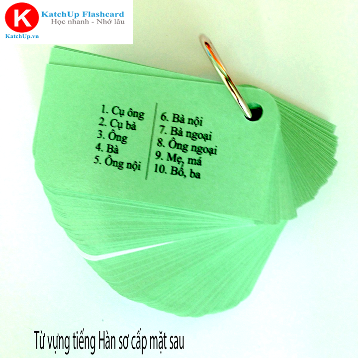 [HCM] Bộ Flashcard Từ Vựng Tiếng Hàn Sơ Cấp (TOPIK 1,2) – High Quality