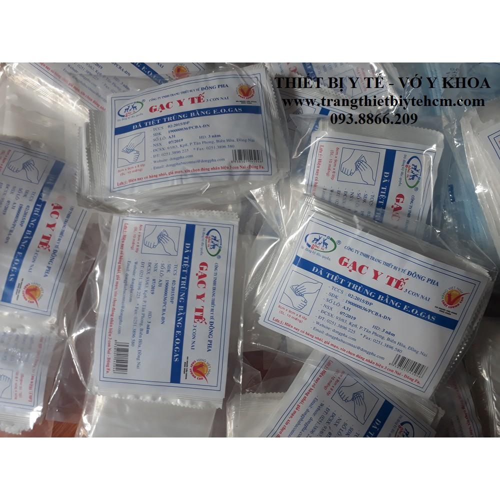 GẠC Y TẾ TIỆT TRÙNG ĐÔNG PHA (THÙNG 50/100 GÓI, GÓI 10 MIẾNG)