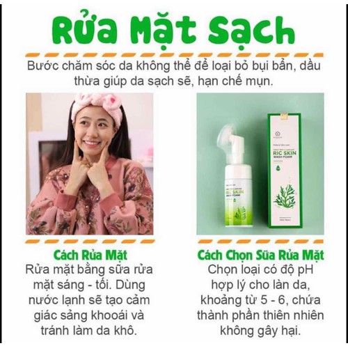Sữa rửa mặt Ric Skin chính hãng