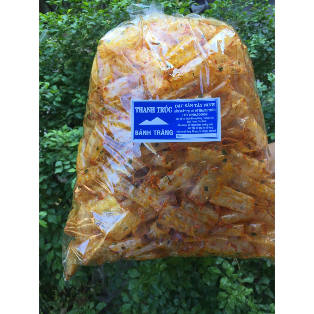 (500Gr)Bánh Tráng Ống Tôm Sate