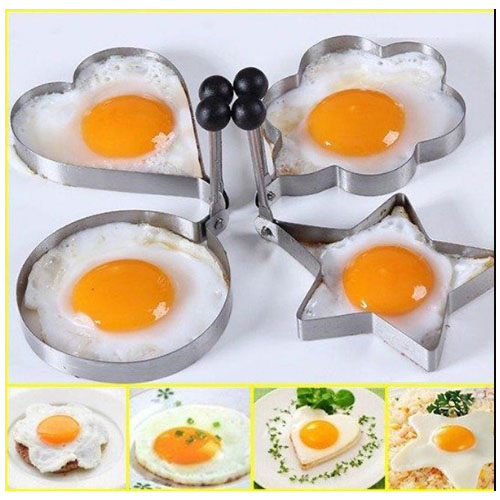 [HCM]Bộ 3 Khuôn Inox Hình Chim, Voi, Ngựa Dùng Chiên Trứng Làm Bánh Cơm Cuộn