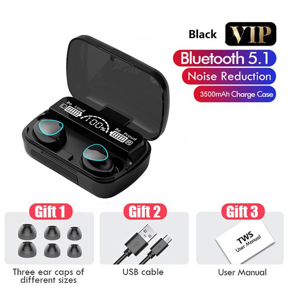 Tai Nghe Bluetooth M10 Pro Tai Nghe Không M10 Pro Phiên Bản Nâng Cấp Pin Trâu, Nút Cảm Ứng Tự Động Kết Nối