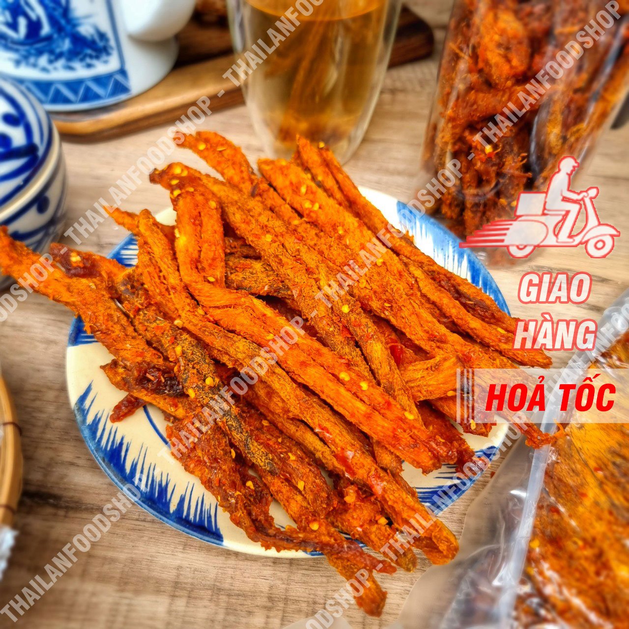 Khô Bò Que Vị Tứ Xuyên - Lon 300gr