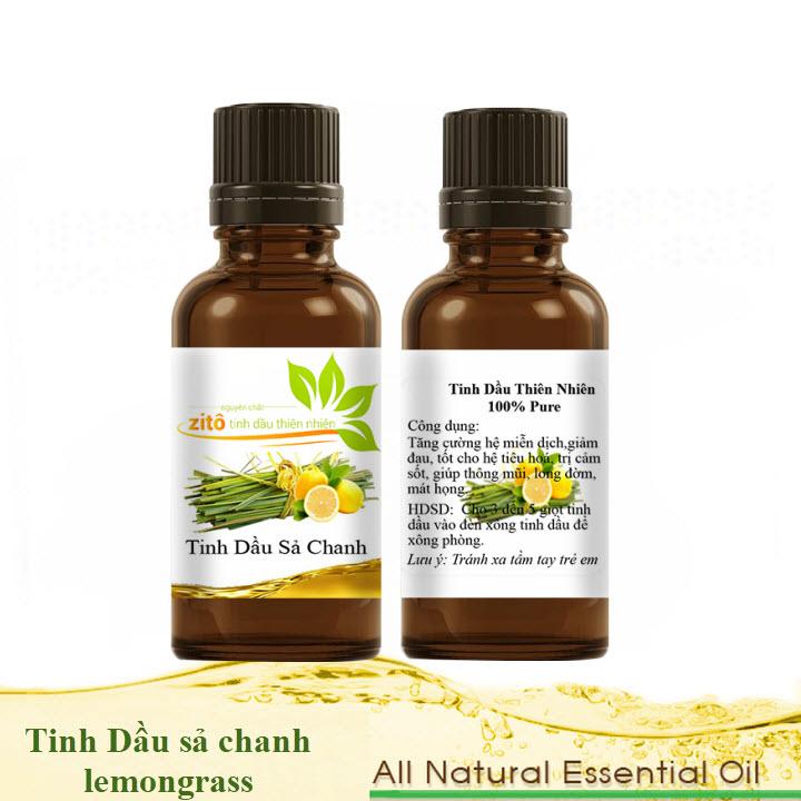 Combo 2 Chai Tinh dầu sả chanh zito 10 ML