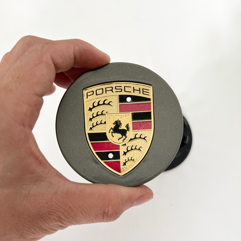Logo chụp mâm Porsche, Ốp lazang bánh xe ô tô Porsche, đường kính 76mm