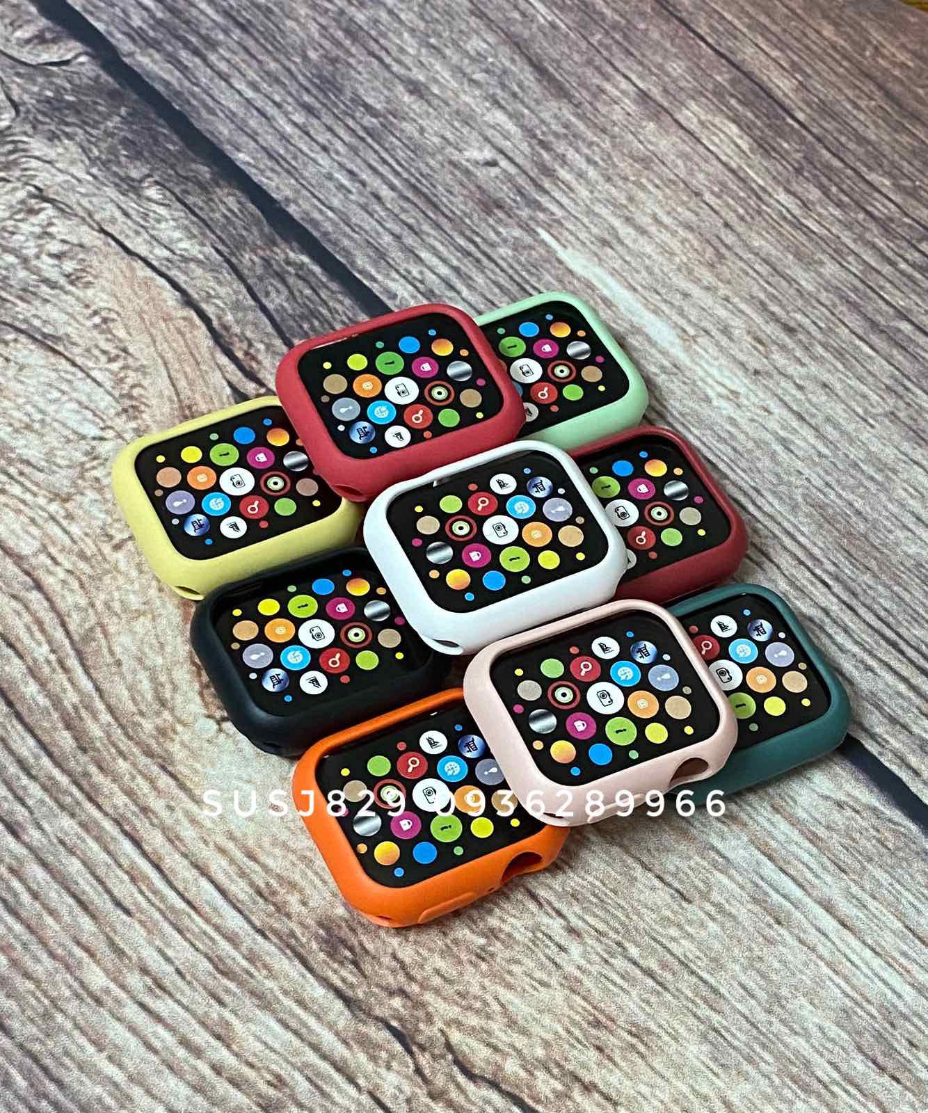 Ốp màu bảo vệ Apple watch (cao su mềm cao cấp đủ màu, đủ size)