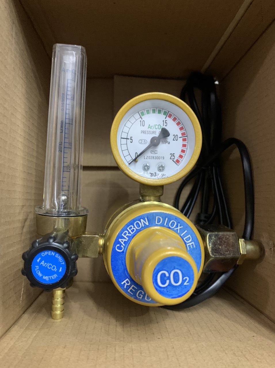 Đồng hồ khí CO2 dùng hàn Mig 220V hoặc 36V
