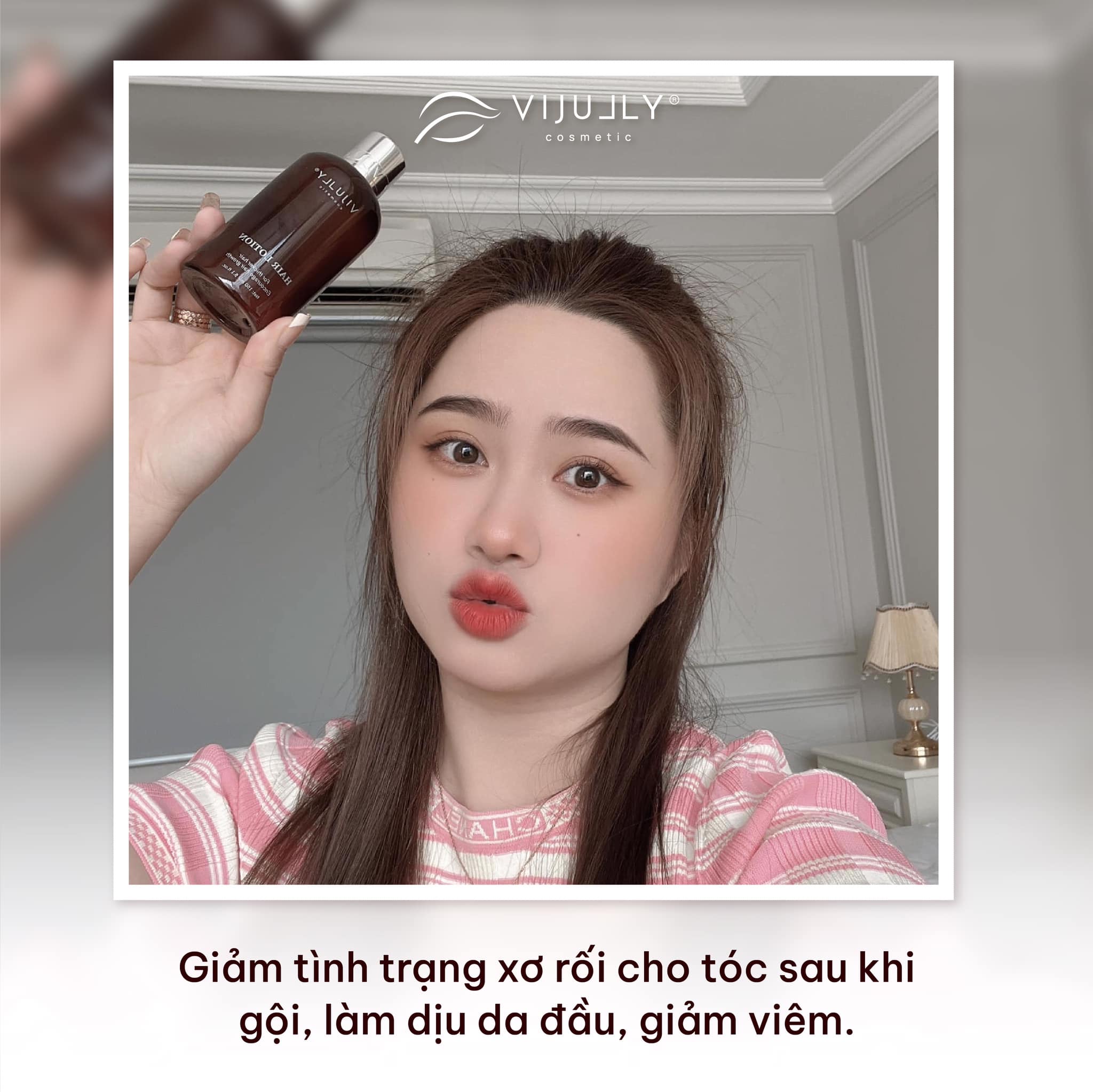 Xịt dưỡng tóc tinh dầu bưởi ( Hair Lotion ) Vi Jully 150ml