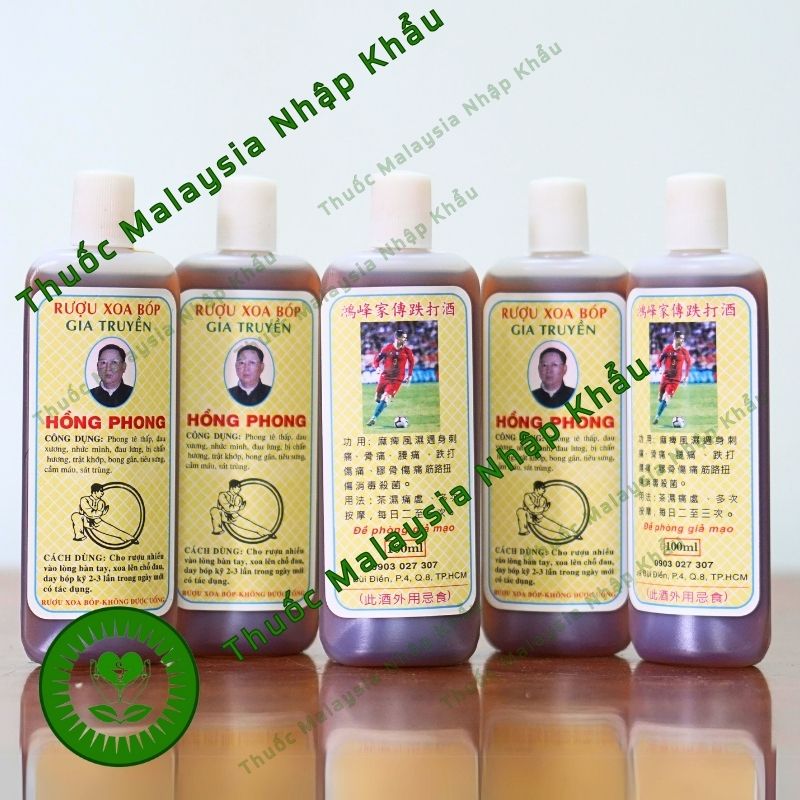 Dầu Xoa Bóp Hồng Phong 100ml- Hỗ trợ giảm đau ngoài da