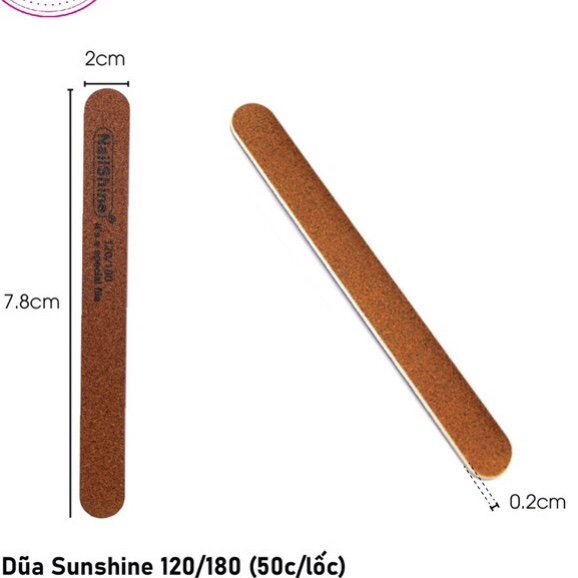 DŨA MÓNG SUNSHINE MỎNG - lốc 50 cây - lẻ 1 cây