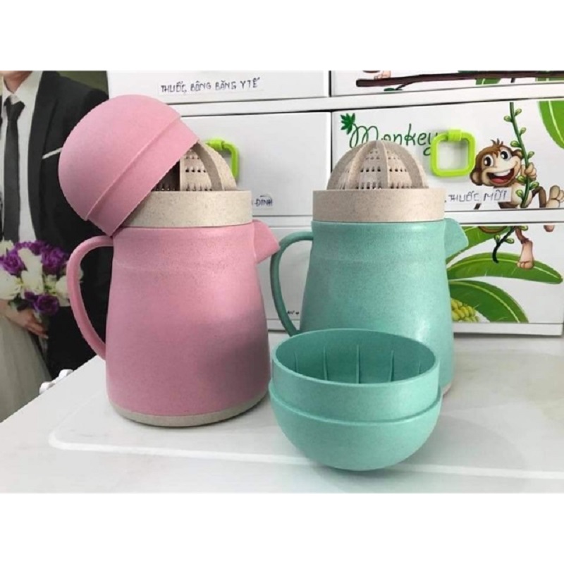 Dụng cụ vắt ép trái cây đa năng có tay cầm, vắt cam lúa mạch có tay cầm, máy vắt cam cầm tay thông minh, bình vắt cam, máy ép trái cây bằng tay