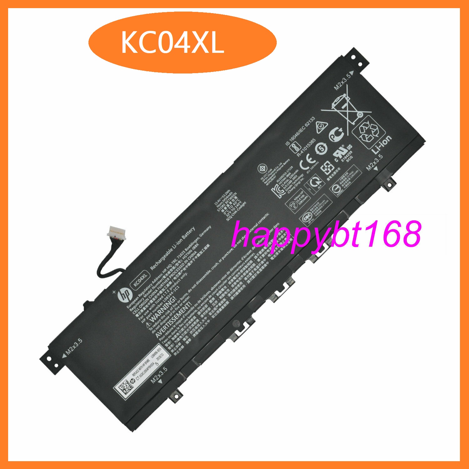 🎁 Pin Laptop HP KC04XL Battery For Hp Envy X360 13-AG 13M-AQ 13-AH HSTNN-IB8K KC04053XL