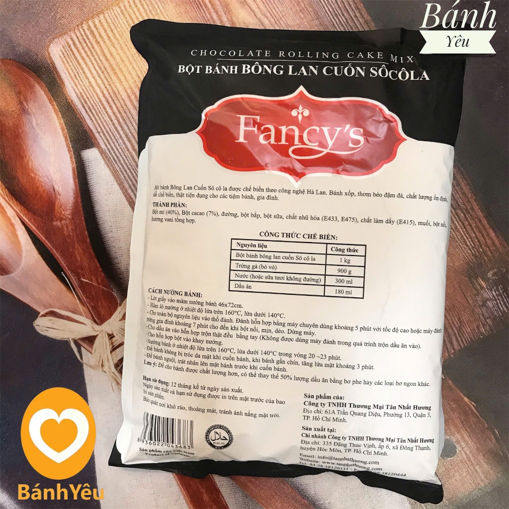 Bột bánh bông lan SOCOLA Fancys 1kg