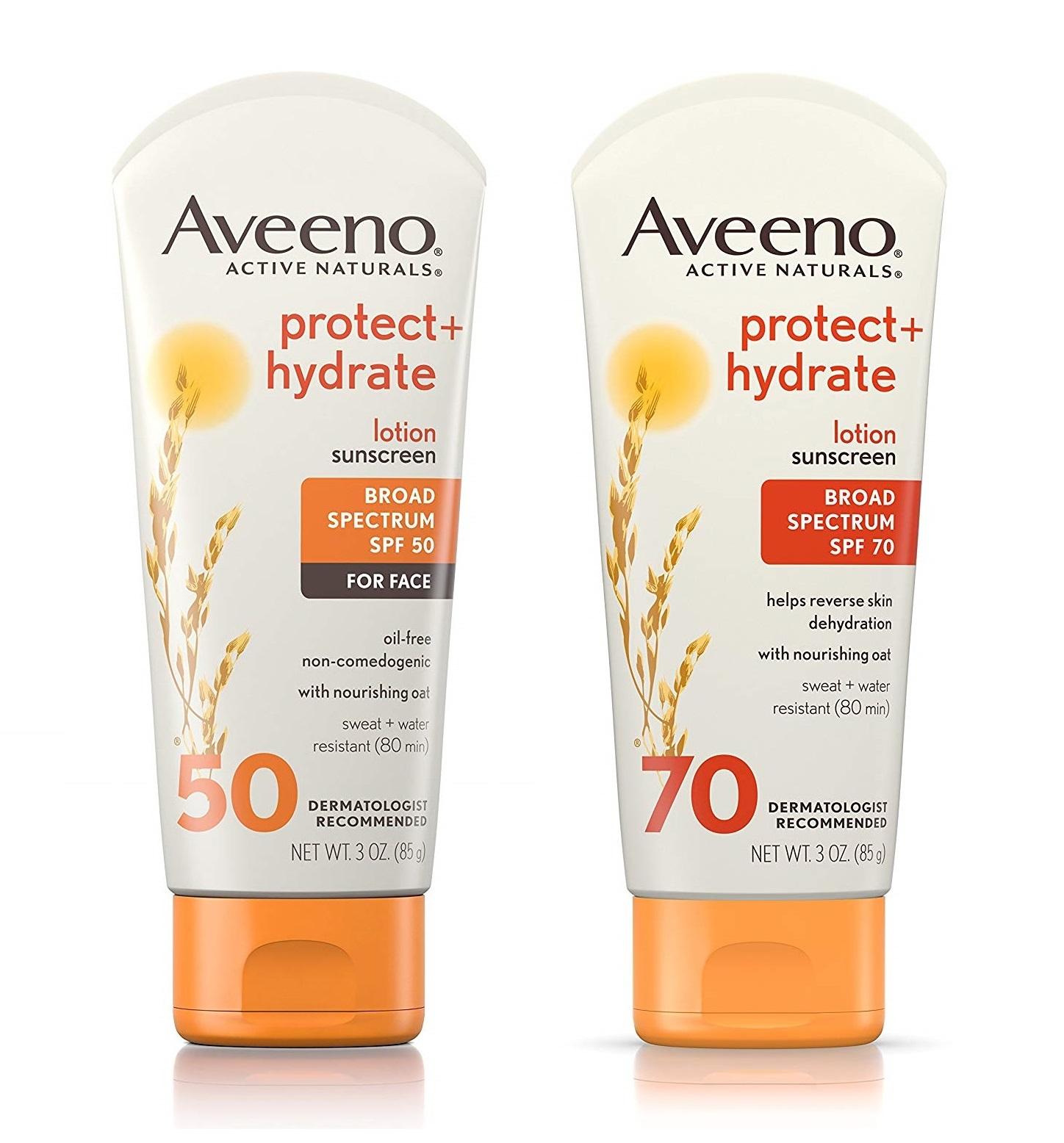 Kem chống nắng Aveeno Protect + Hydrate SPF 70 Lotion Sunscreen - 88ml
