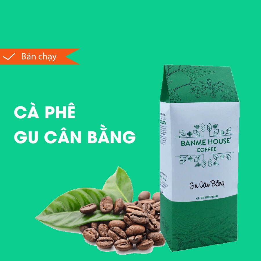 [HCM]500GR Cà phê nguyên chất Gu Cân Bằng