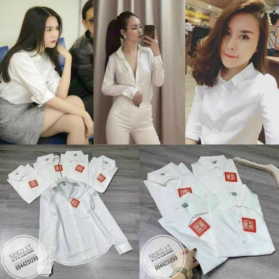 Áo sơ mi nữ Uni looại 1 đủ size