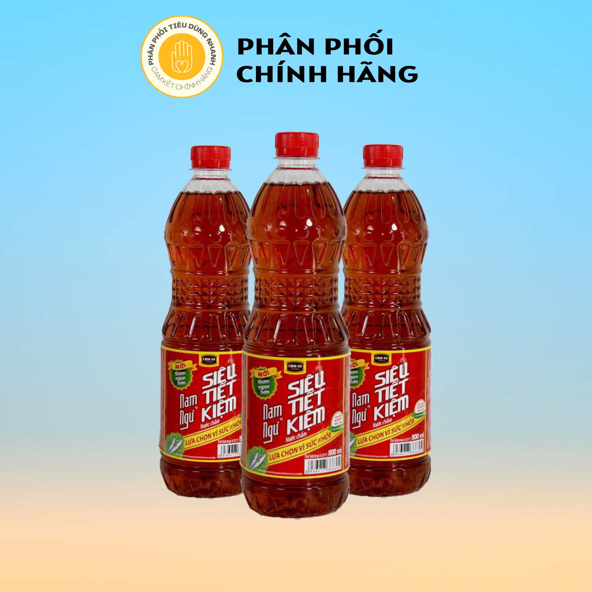 Combo 3 chai nước mắm nam ngư siêu tiết kiệm thơm ngon hơn 800ml