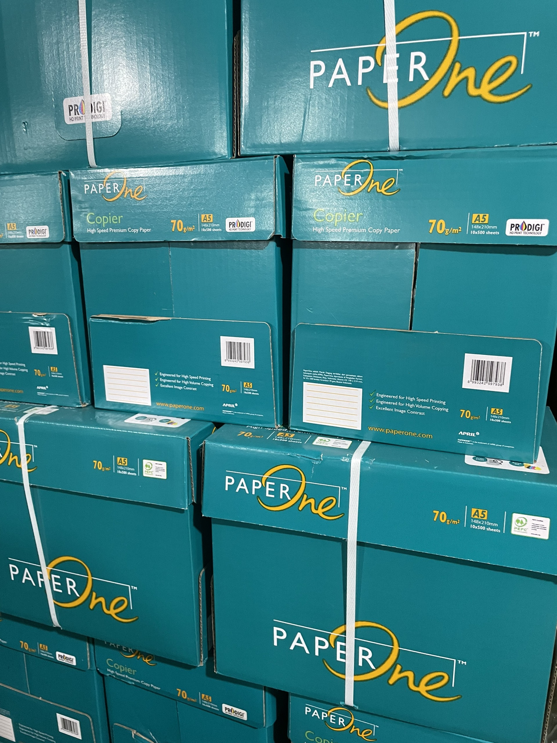 Thùng Giấy in Paper one 70gsm/80gsm Khổ A5/A4