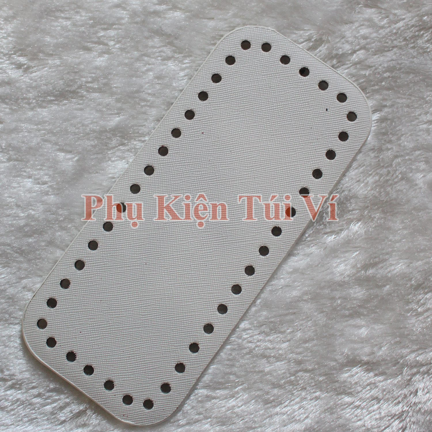 Đế da PU 8x18cm làm đồ handmade