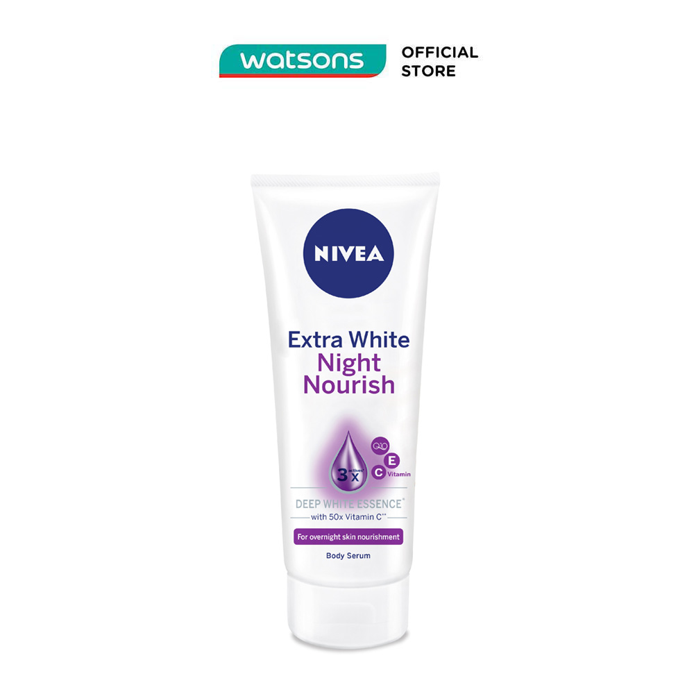 Tinh chất dưỡng thể trắng da ban đêm nivea 180ml