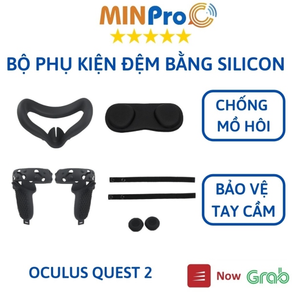 Bảng giá ﹊  Bộ phụ kiện đệm bằng silicon chống mồ hôi bảo vệ tay cầm chơi game Oculus Quest 2 - MINPRO Phong Vũ