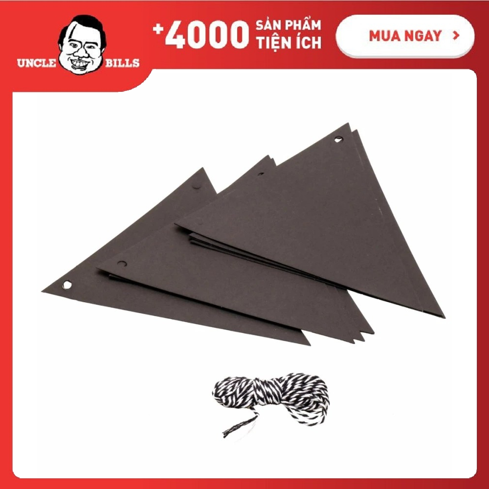 Bảng đen mini hình lá cờ kèm phấn 12 miếng UBL YE0001