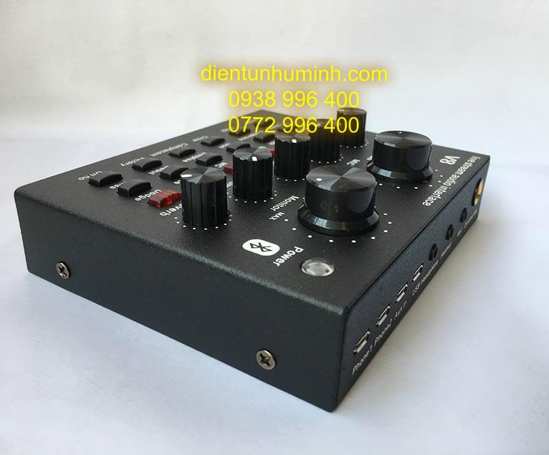 Sound card V8 Bluetooth chuyên live stream thế hệ mới