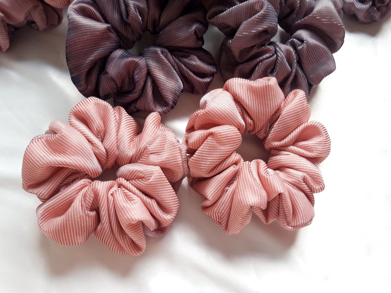 Cột tóc Scrunchies 2 lớp voan kiến ( Hình thật siêu đẹp)