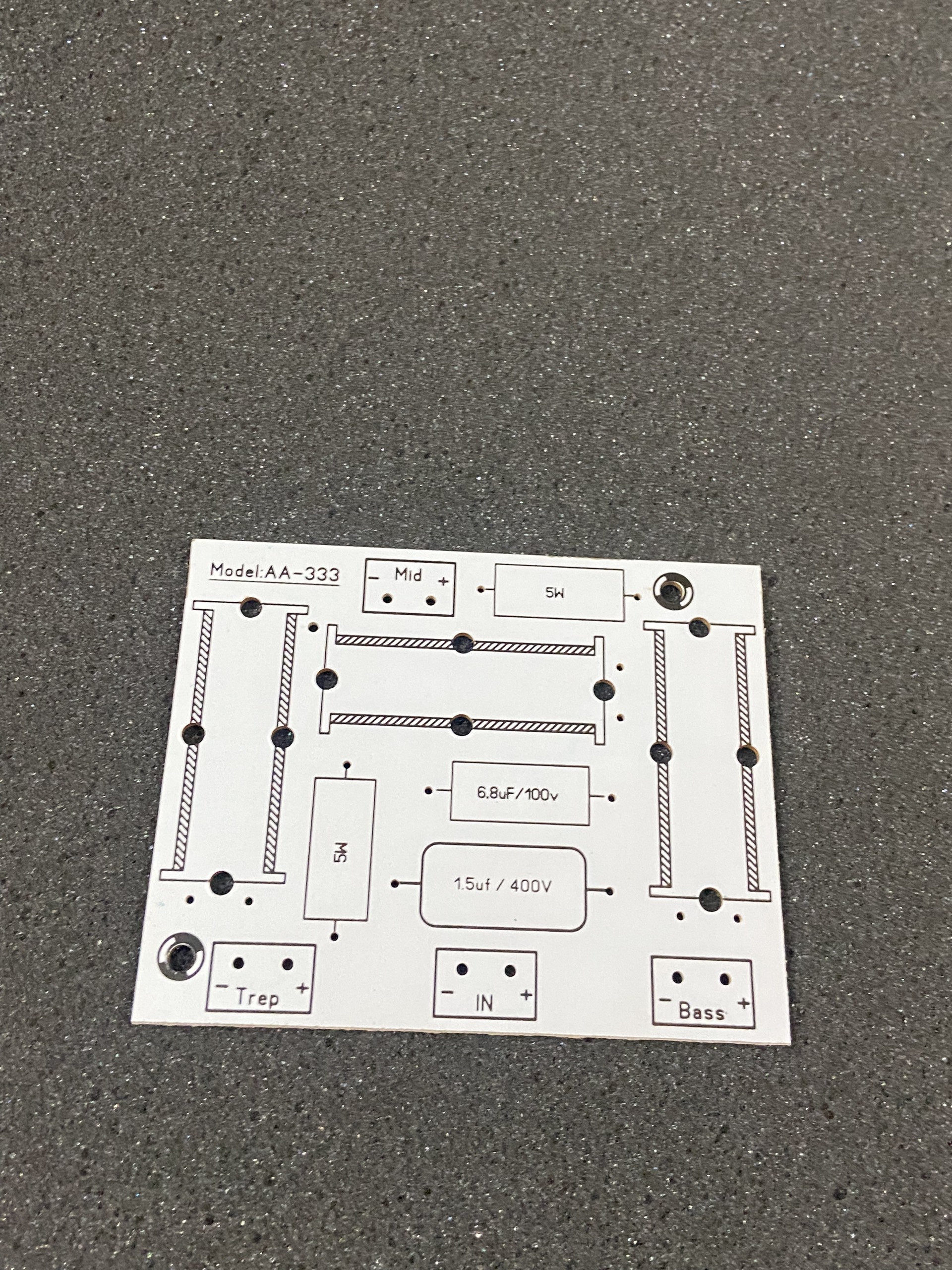 Mạch in PCB phân tần loa kéo AA-333 ( 1 mạch )