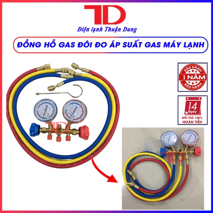 Đồng hồ đo gas đôi có dây 536H - Điện Lạnh Thuận Dung