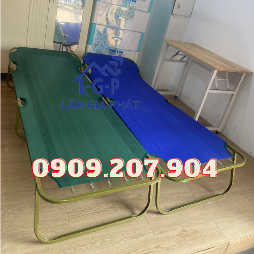Giường xếp vải bố đẹp bền rẻ