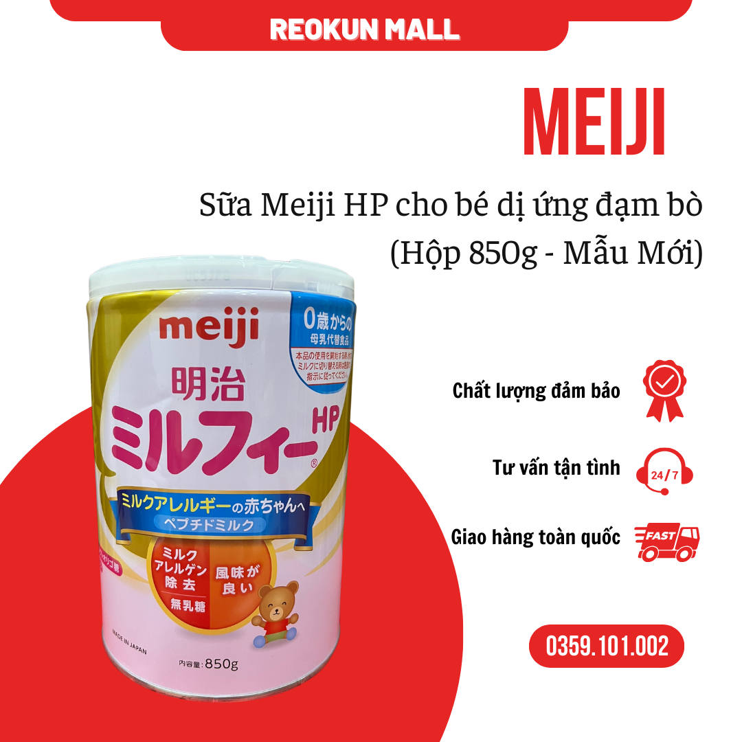 [HCM]Sữa Meiji Hp dành cho bé dị ứng đạm sữa bò [Mẫu Mới] - date xa