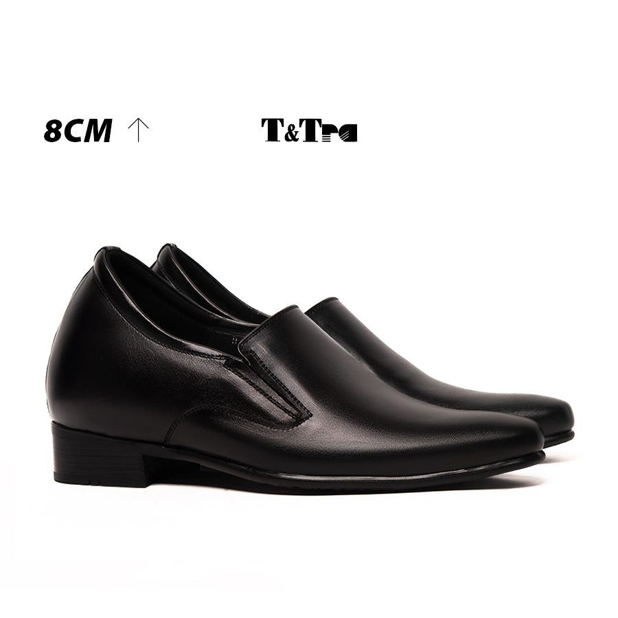 [8CM] Giày Tăng Chiều Cao Nam T&Tra S970 Đen - Cao Bí Mật Từ Bên Trong