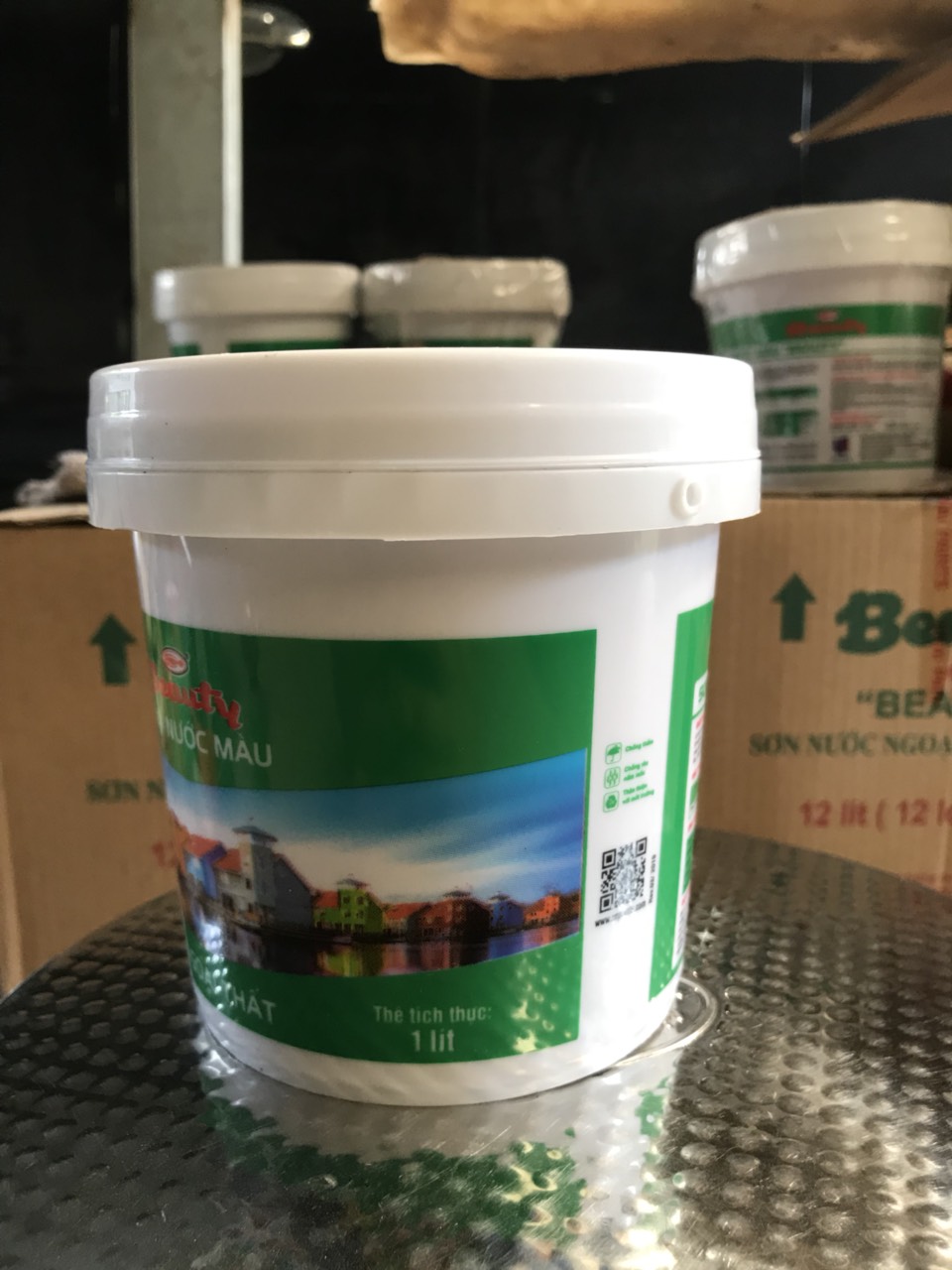 Sơn nước màu ATM (đỏ gụ) 1L