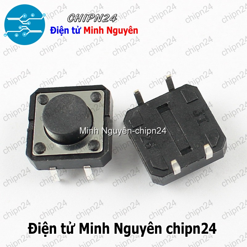 [10 cái] (F66) Nút nhấn 4 chân 12x12x6mm - HH004467