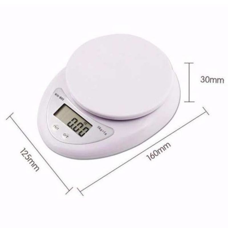 Cân tiểu ly/ điện tử nhà Bếp 1g-5kg (có sẵn pin)