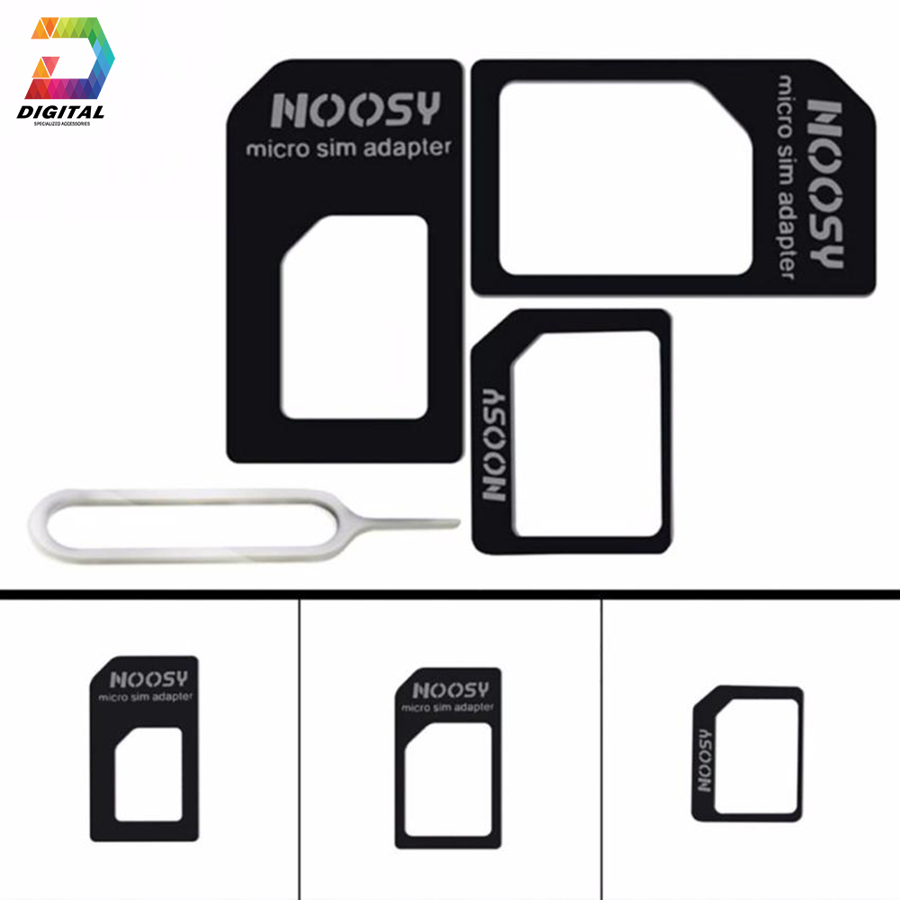 Bộ Chuyển Đổi Nano Sim Nossy, Tặng Kèm Que Chọc Sim