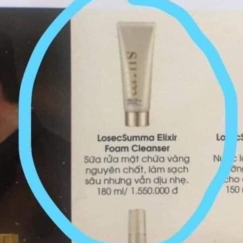 Sữa rửa mặt SUM Losec Summa Elixir Foam Cleanser 60ml