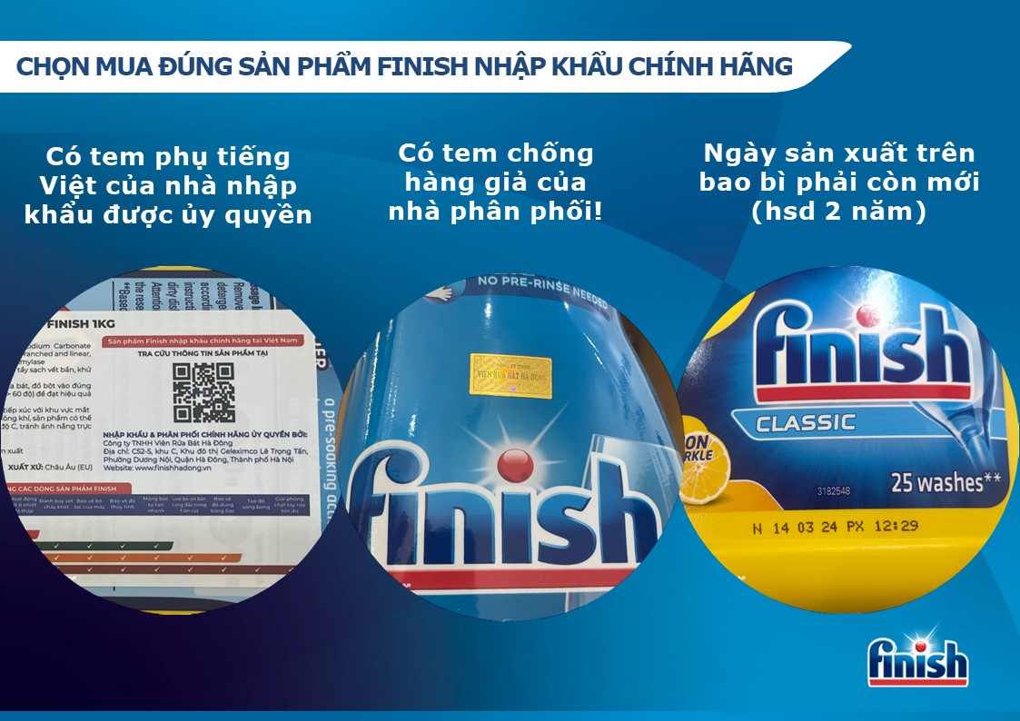 Bột rửa chén Finish [siêu tiết kiệm, dùng cho máy rửa chén]