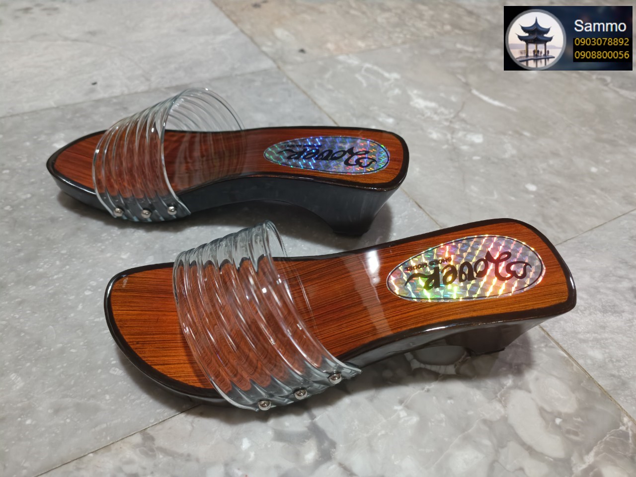 Guốc Gỗ Guốc Mộc 2 Phân Và 5 Phân Quai Trong