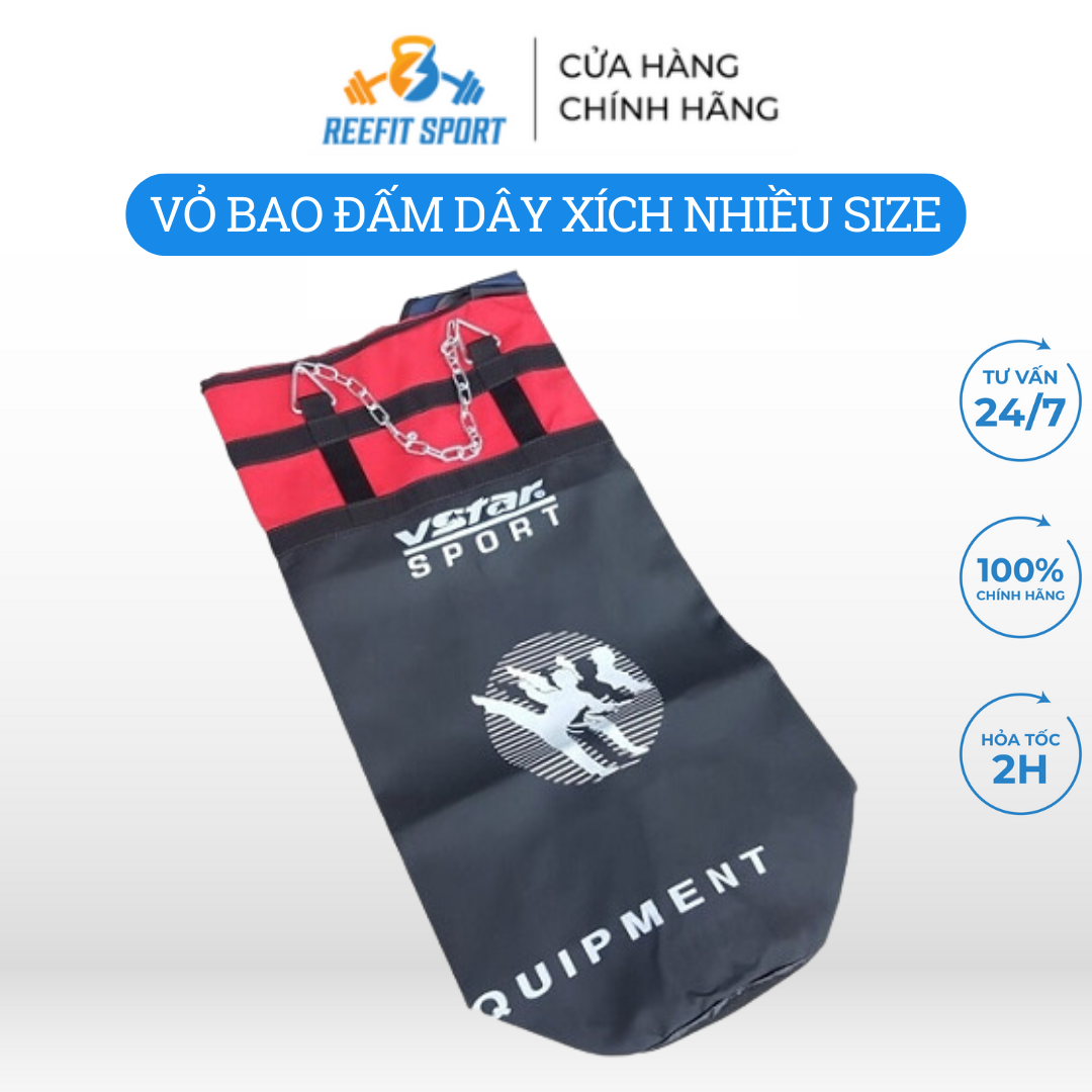 Vỏ bao cát tập luyện 1m2 dây xích