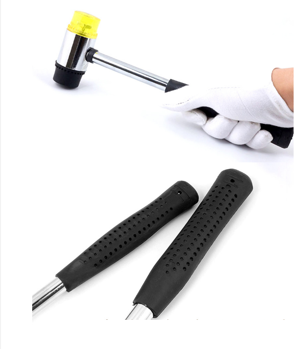 Búa 2 đầu cao su, đầu lớn, dụng cụ làm da handmade