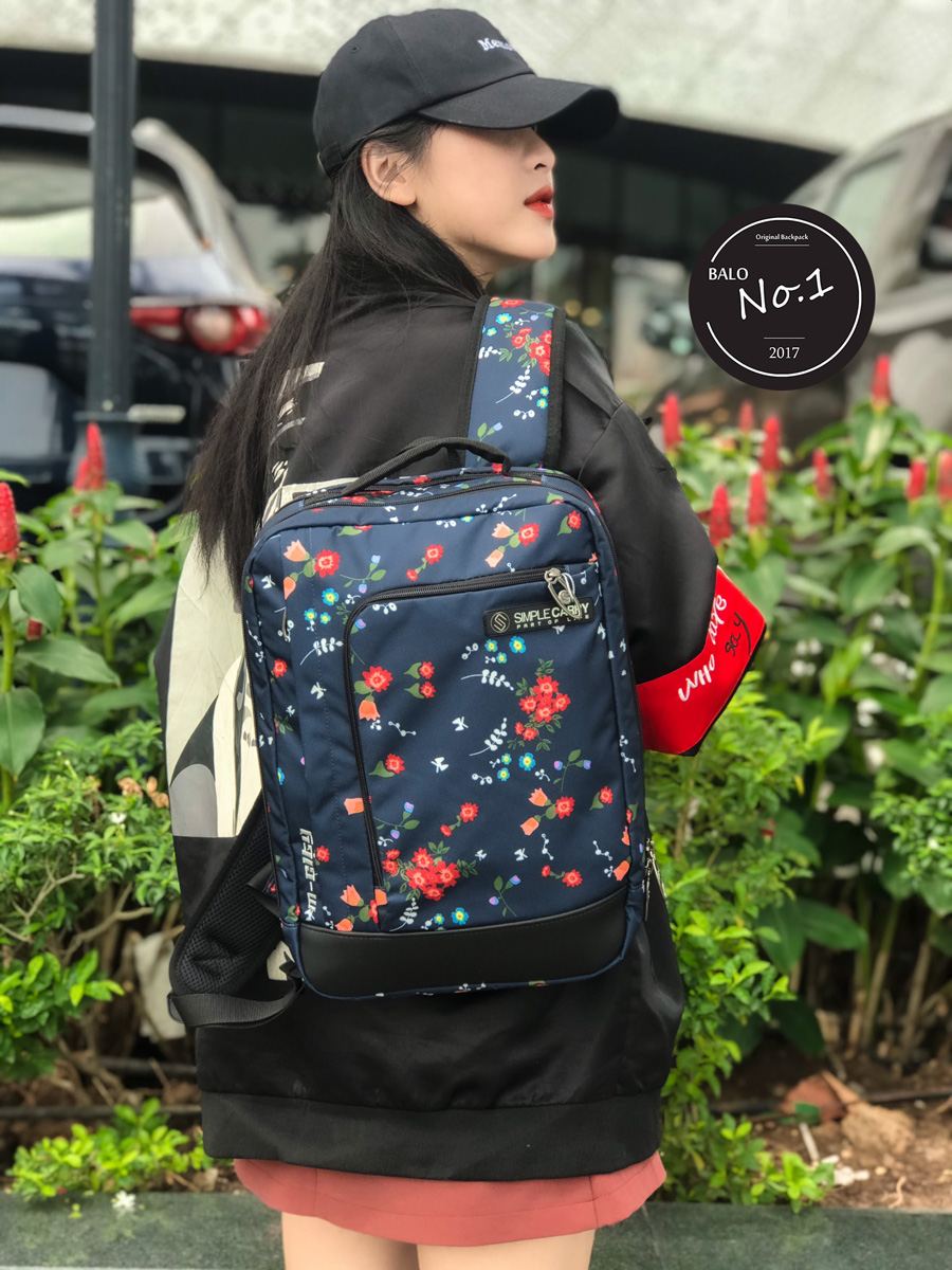 Balo thời trang cao cấp simple carry m – city kích thước: 34 x 24 x 9 cm