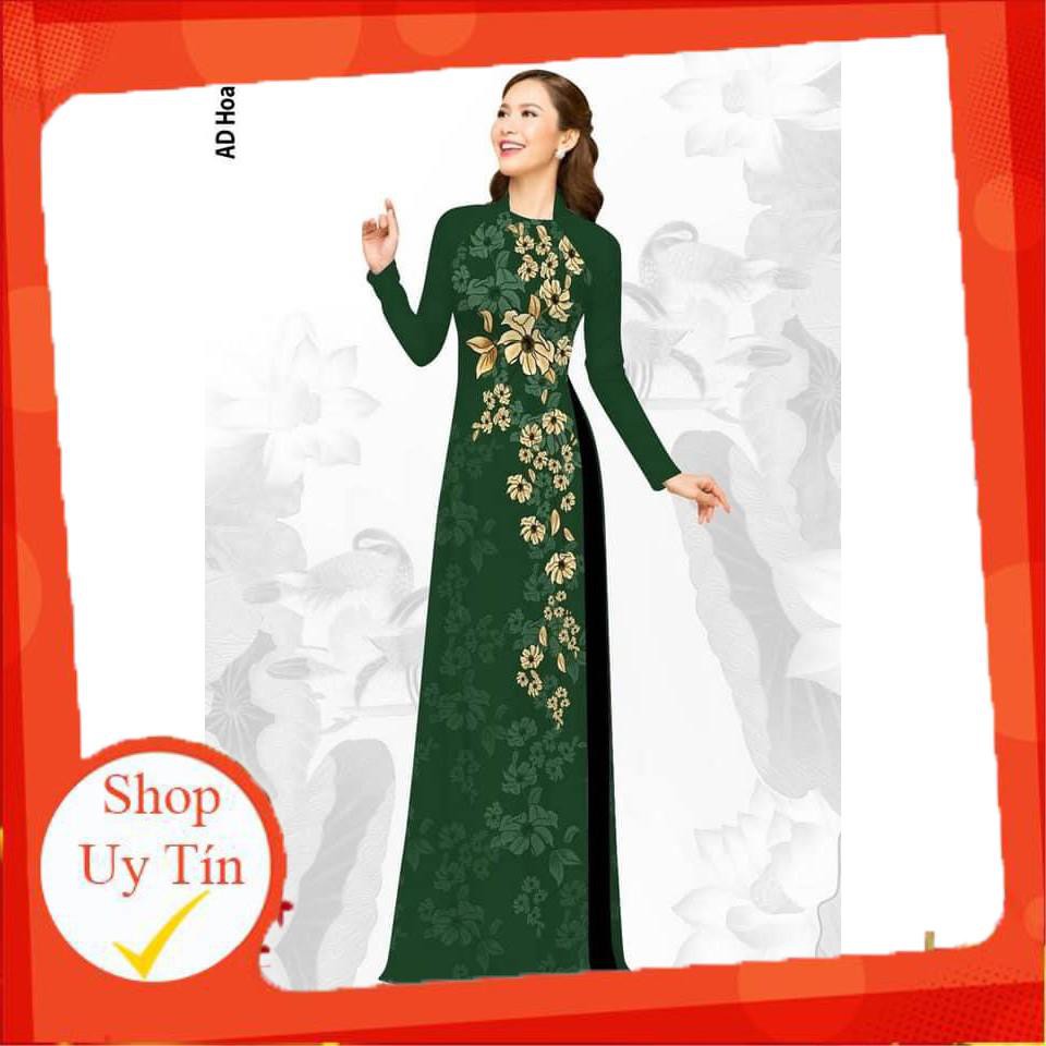 [Freeship đơn từ 0đ] ] Áo dài lụa nhật 👗 FREESHIP 👗 Áo dài chất lụa Nhật in 3d đẹp