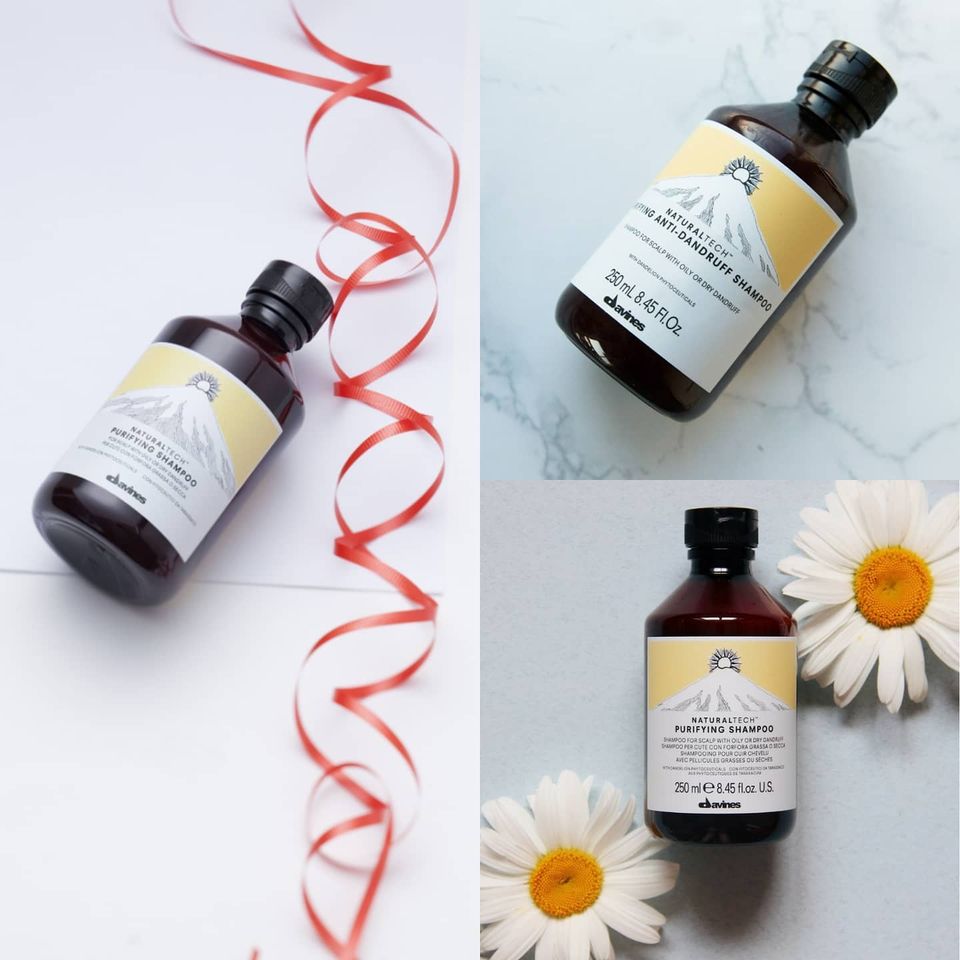 Dầu gội dành cho da đầu có gàu DAVINES PURIFYING Shampoo 250ml - 1000ml - giảm gàu ngứa