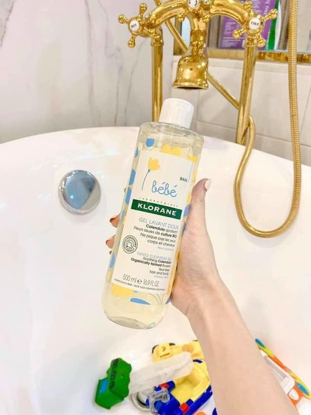 Sữa tắm gội Klorane Bebe Pháp 500ml cho bé