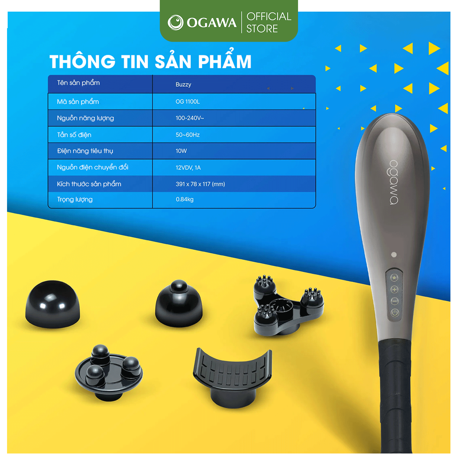 Máy Massage cầm tay OGAWA Buzzy